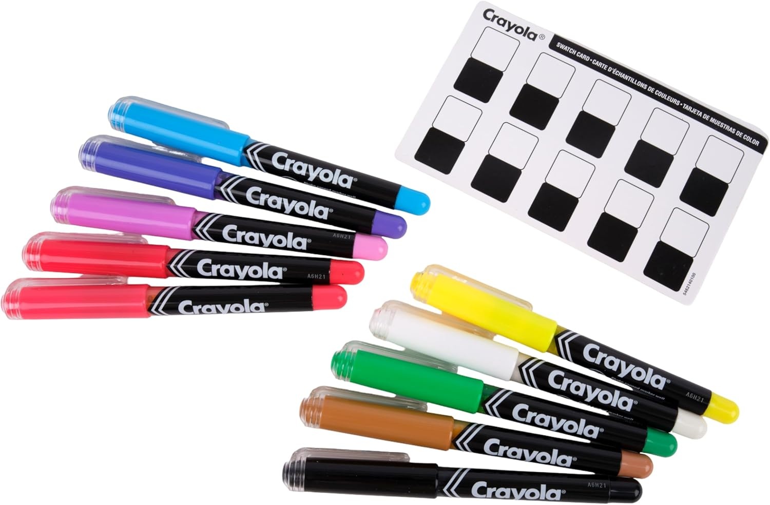 Crayola Bullet Tip Acrylic Paint Markers (10ct), Adult Coloring Marker Set, Coloring Book Art Supplies, For Drawing, Journaling & Construction Paper Crafts(1 Count (Pack of 1))