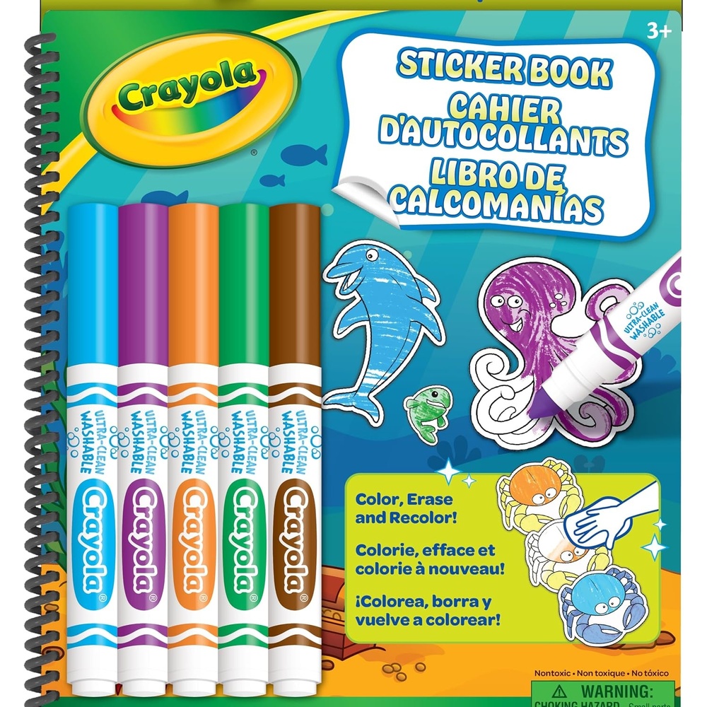 Crayola, LLC Repositionable Sticker Book