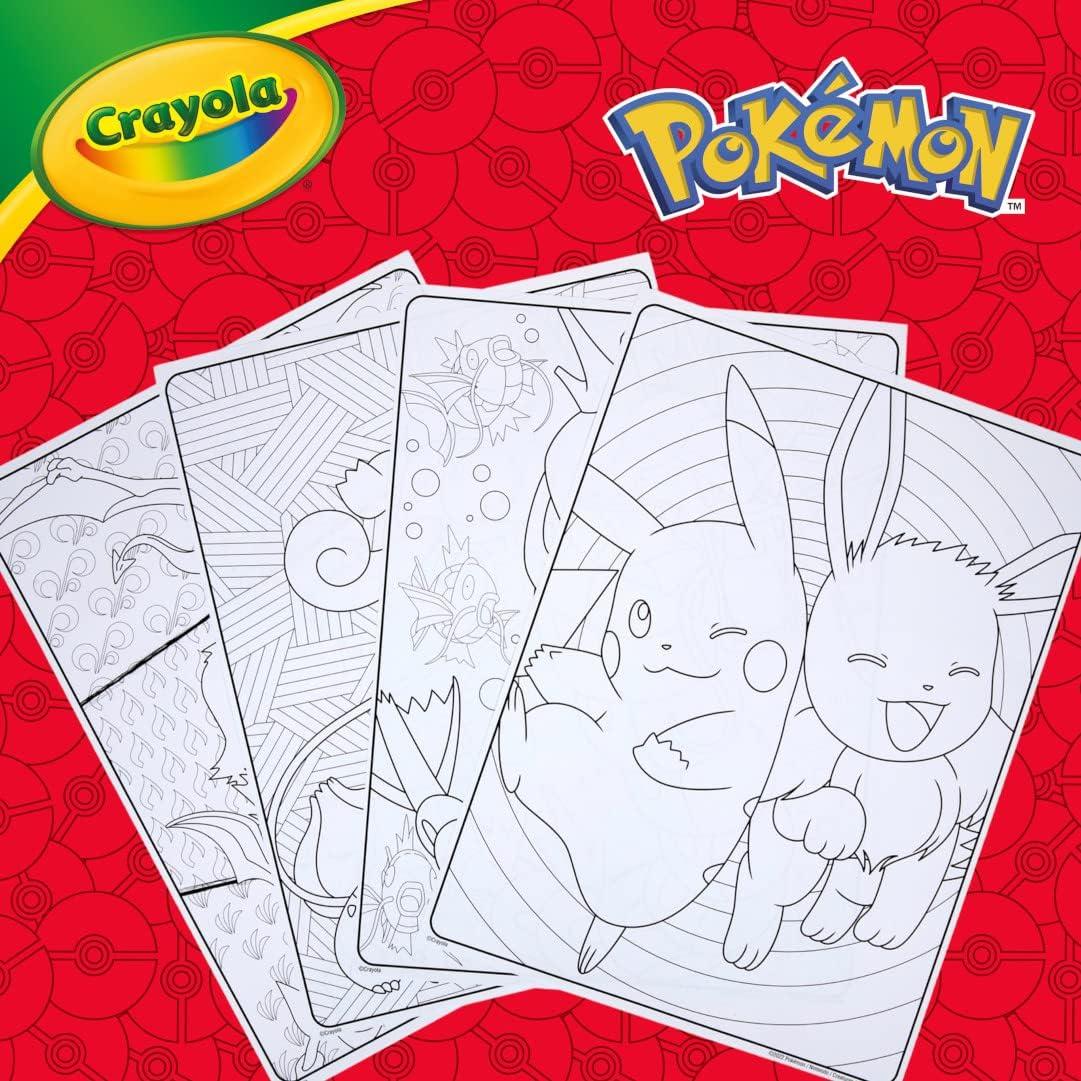 Crayola Pokemon Art Kit for Kids (45pcs), Pokemon Coloring Book Pages, Pokemon Stickers for Kids, Pokemon Toys, Gift for kids, Ages 4+(Pokemon)