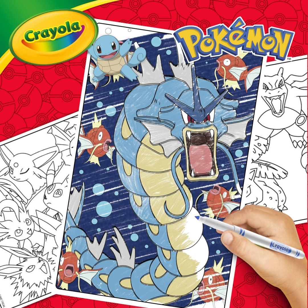 Crayola Pokemon Art Kit for Kids (45pcs), Pokemon Coloring Book Pages, Pokemon Stickers for Kids, Pokemon Toys, Gift for kids, Ages 4+(Pokemon)