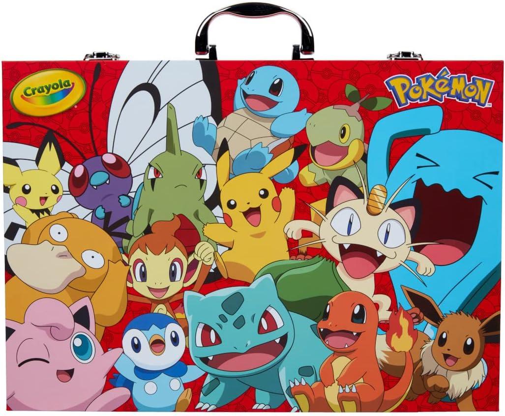 Crayola Pokemon Art Kit for Kids (45pcs), Pokemon Coloring Book Pages, Pokemon Stickers for Kids, Pokemon Toys, Gift for kids, Ages 4+(Pokemon)