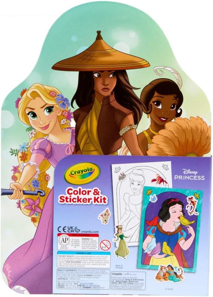 Crayola Disney Princess Art Case (75ct) Art Kit for Kids, Art Supplies, Coloring Set, Gift for Girls & Boys(Art Kit)