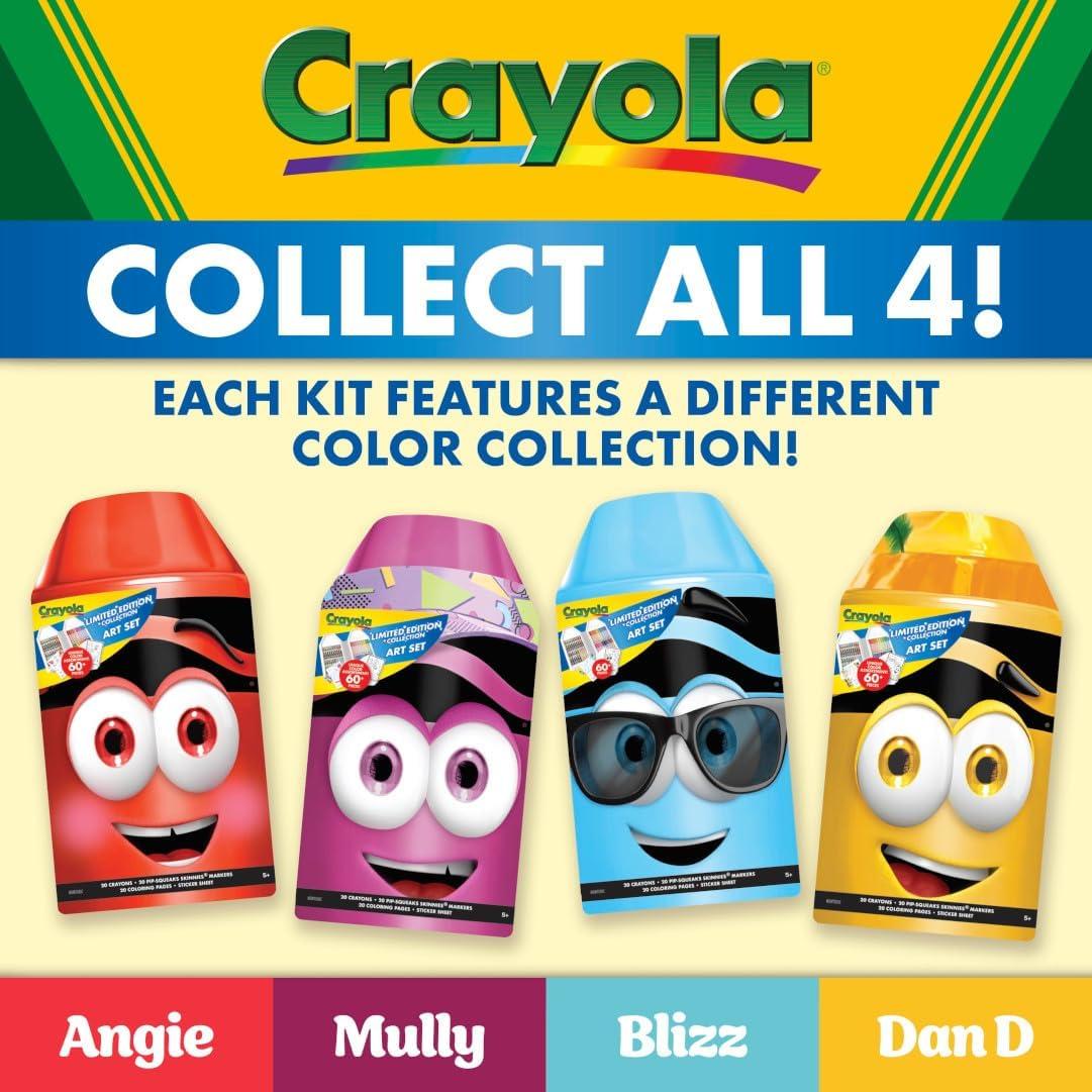 Crayola Coloring Set with Limited Edition Mauve Art Case, Limited Edition Crayons, 50+ Pieces, Gifts for Kids(Red)
