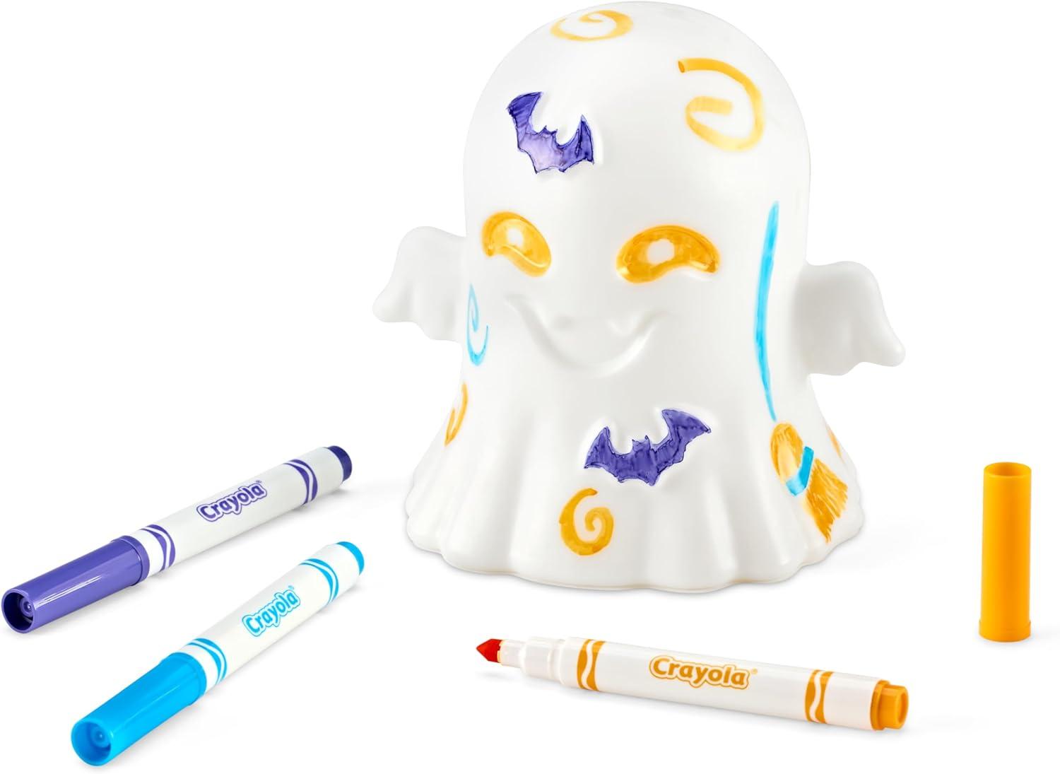 Crayola Light-Ups – Jack-O-Lantern, Reusable Light Up Pumpkin Toy, Halloween Craft, Cute Glow in The Dark Decor & Night Light, Halloween Toy, Ages 4, 5, 6(Ghost)