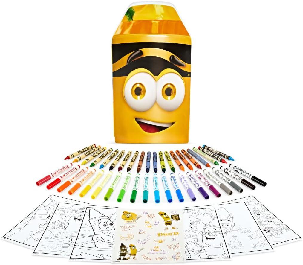 Crayola Coloring Set with Limited Edition Mauve Art Case, Limited Edition Crayons, 50+ Pieces, Gifts for Kids(Yellow)
