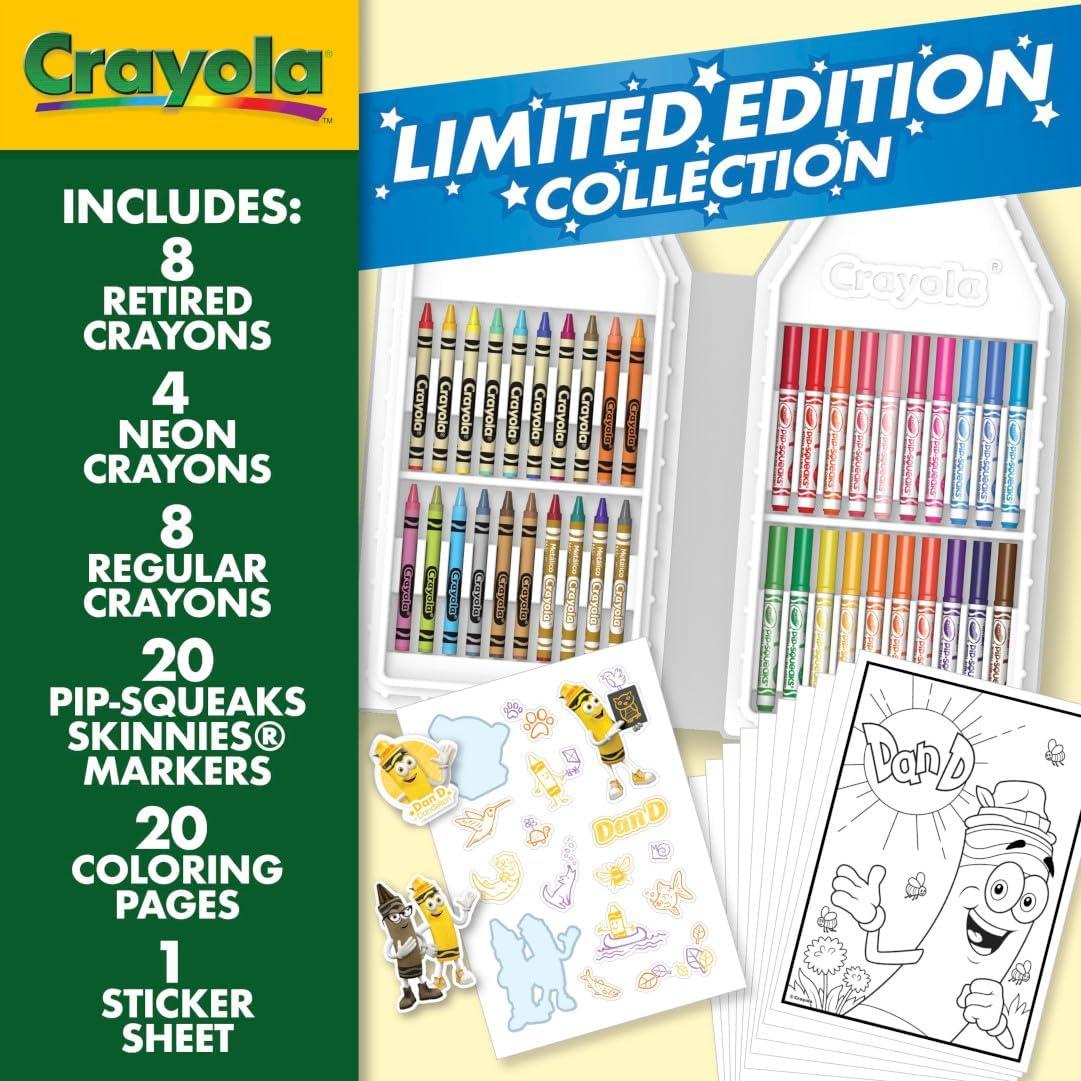 Crayola Coloring Set with Limited Edition Mauve Art Case, Limited Edition Crayons, 50+ Pieces, Gifts for Kids(Yellow)
