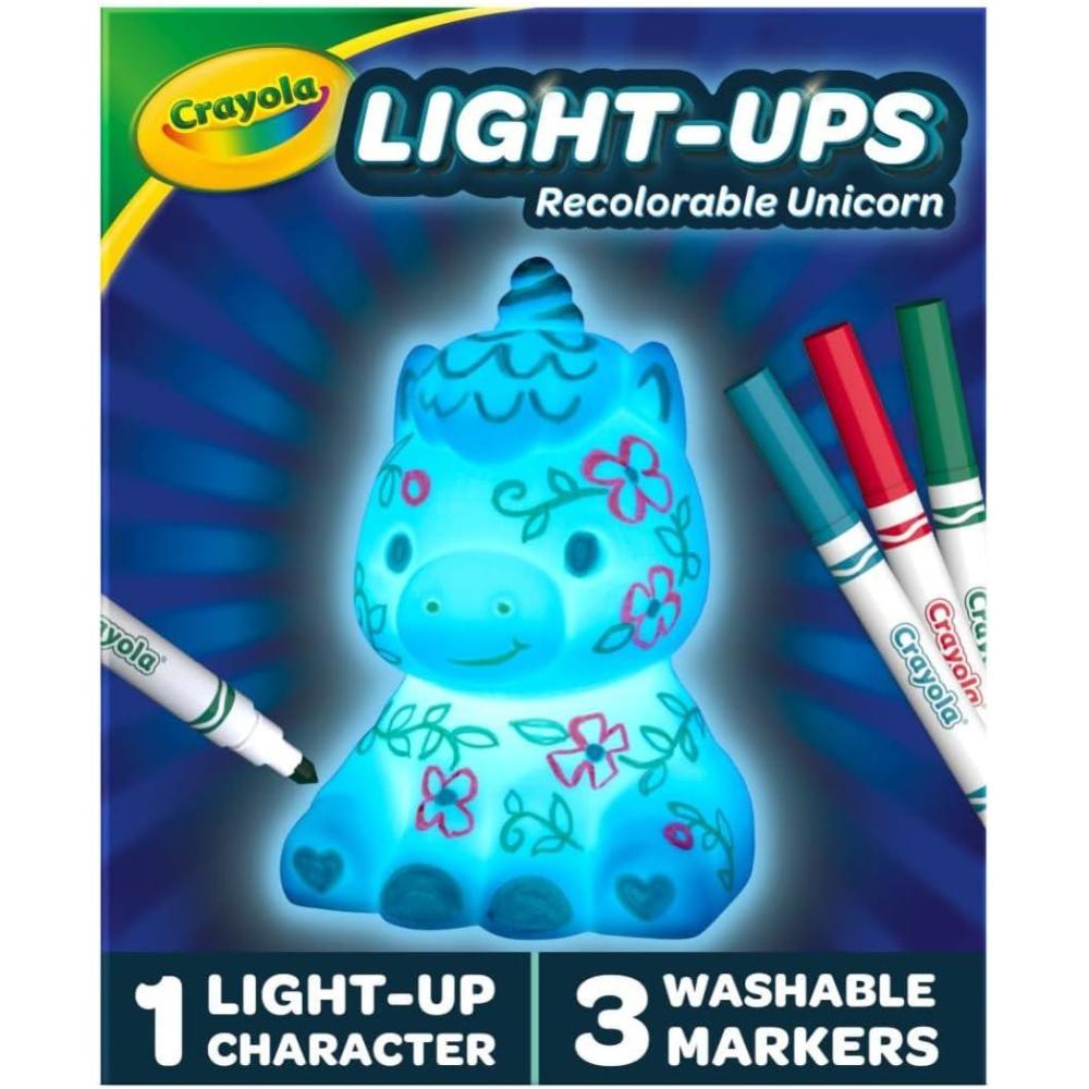 Crayola Light Ups – Unicorn, Reusable Holiday Craft, Glow In The Dark, Unicorn Gift for Kids, Decoration Craft, Toys & Gifts for Kids(Unicorn Figure)