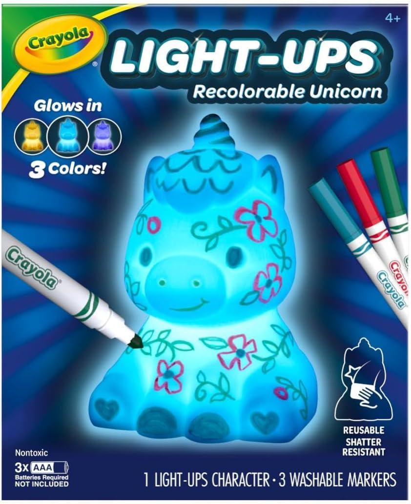 Crayola Light Ups – Unicorn, Reusable Holiday Craft, Glow In The Dark, Unicorn Gift for Kids, Decoration Craft, Toys & Gifts for Kids(Unicorn Figure)
