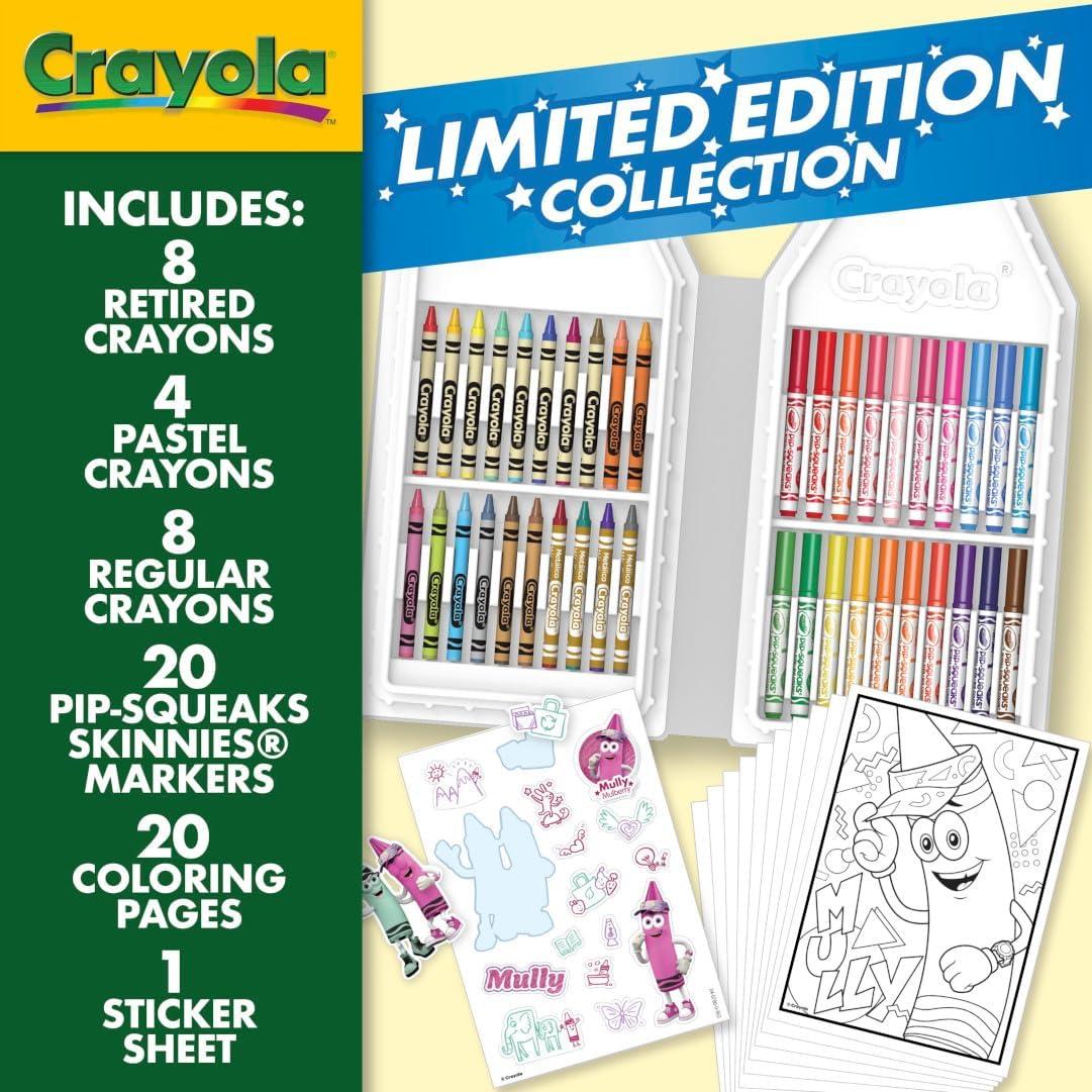 Crayola Coloring Set with Limited Edition Mauve Art Case, Limited Edition Crayons, 50+ Pieces, Gifts for Kids(Mauve)