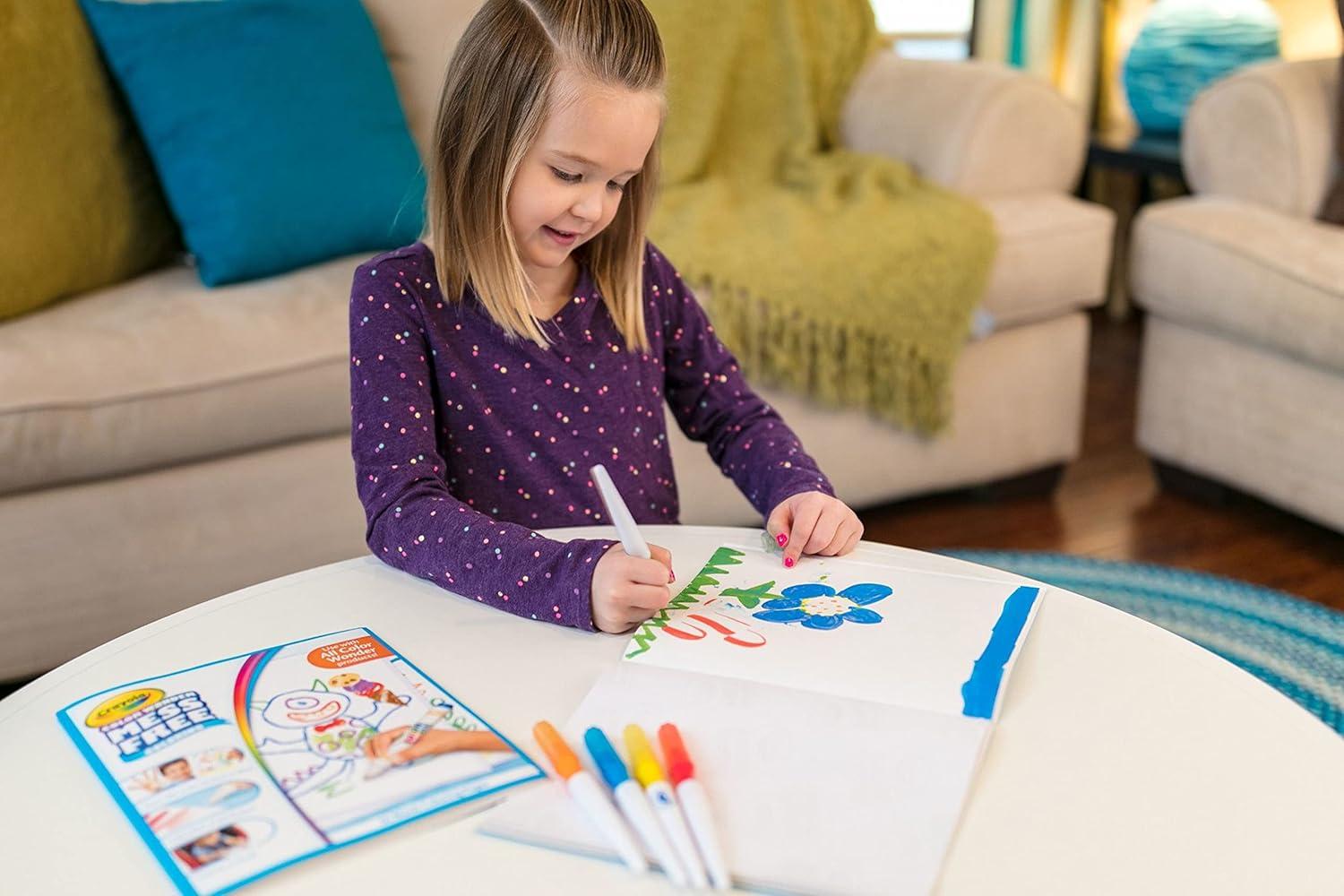 Crayola Color Wonder Mess Free Fingerpaint & Stamper Kit, Safari Stamps for Kids, Color Reveal Ink, Toddler Activity, Gifts, 3+(Paint Set)