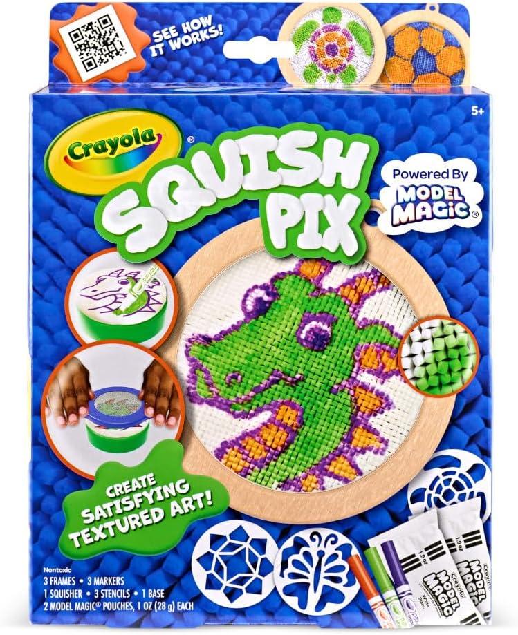 Crayola Squish Pix, Model Magic Art Kit for Kids, Textured Arts & Crafts, Coloring Activity, Gift for Kids, Ages 5+