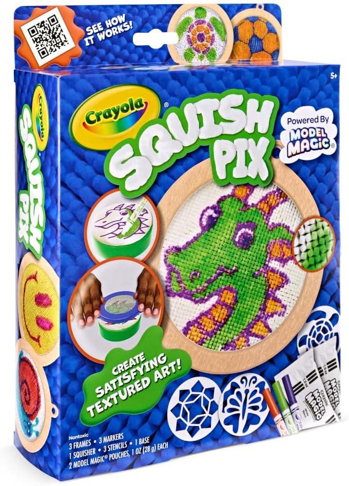 Crayola Squish Pix, Model Magic Art Kit for Kids, Textured Arts & Crafts, Coloring Activity, Gift for Kids, Ages 5+
