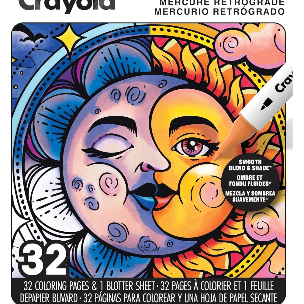 Crayola, LLC Adut Coloring Book – Mercury in Retrograde