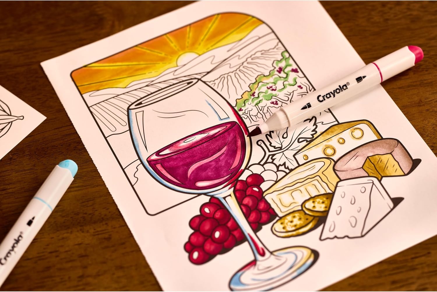 Crayola Stay Hydrated Adult Coloring Book, 32 Pgs, Premium Paper, Stress Relief and Relaxation Activities, Gift for Women and Men(Stay Hydrated)
