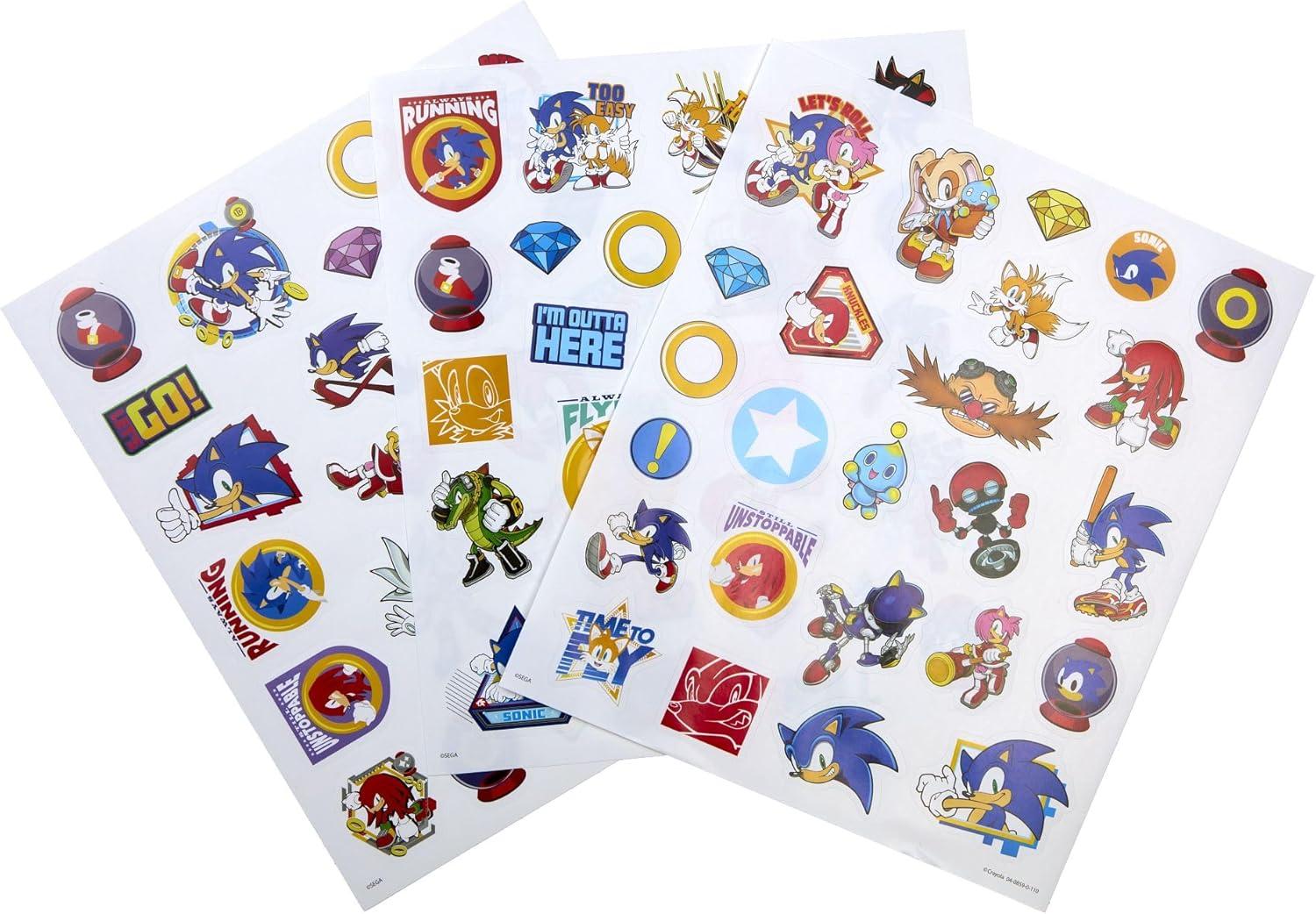 Crayola Sonic Color and Sticker Activity Set with Pipsqueak Markers, Gift for Kids, Sonic Coloring Pages and Stickers 3+