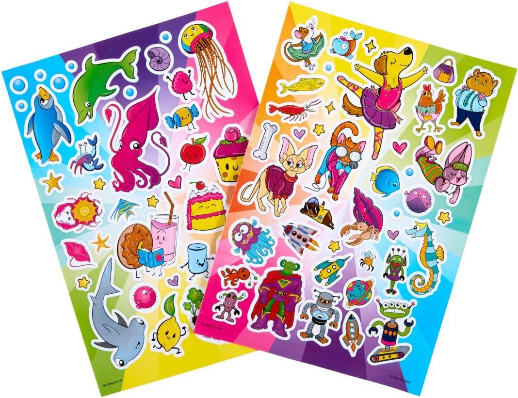 Crayola Colossal Collection of Coloring, 288 Coloring Book Pages, 2 Sticker Sheets, Coloring Book for Kids & Adults, Toddler Travel Activity, 3+