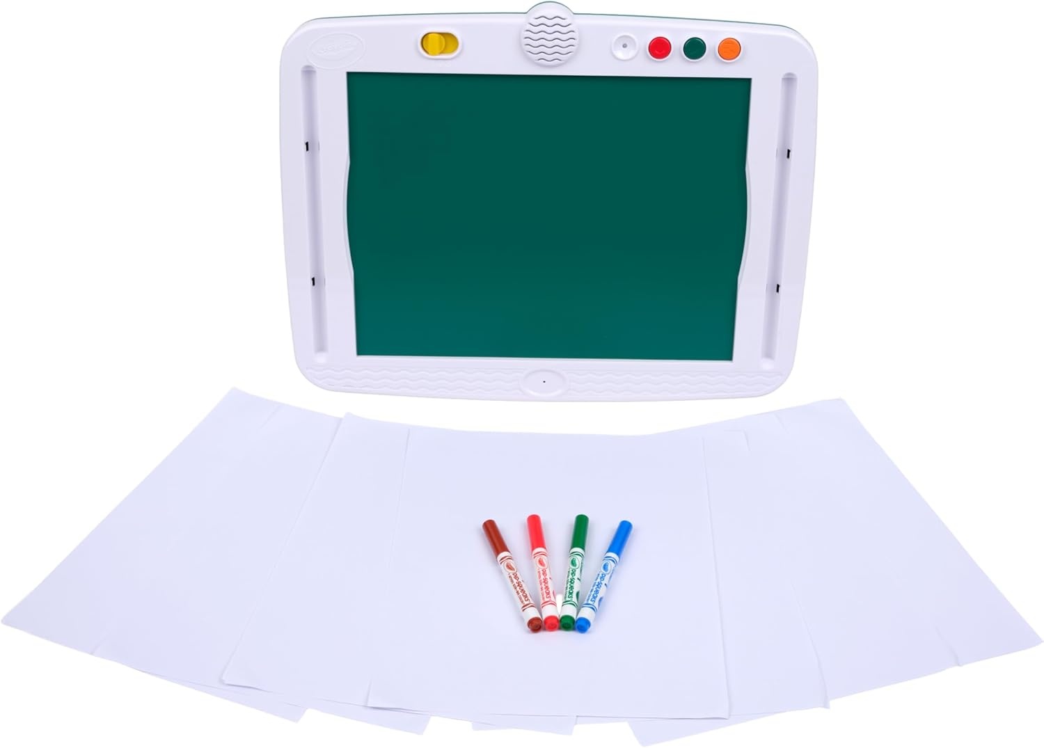 Crayola Story Creator, Interactive Sound Tablet for Kids with Markers & Paper, Record and Play Back Stories, Audio Drawing Toy, Gift for Kids, Classroom Activity, Ages 5+