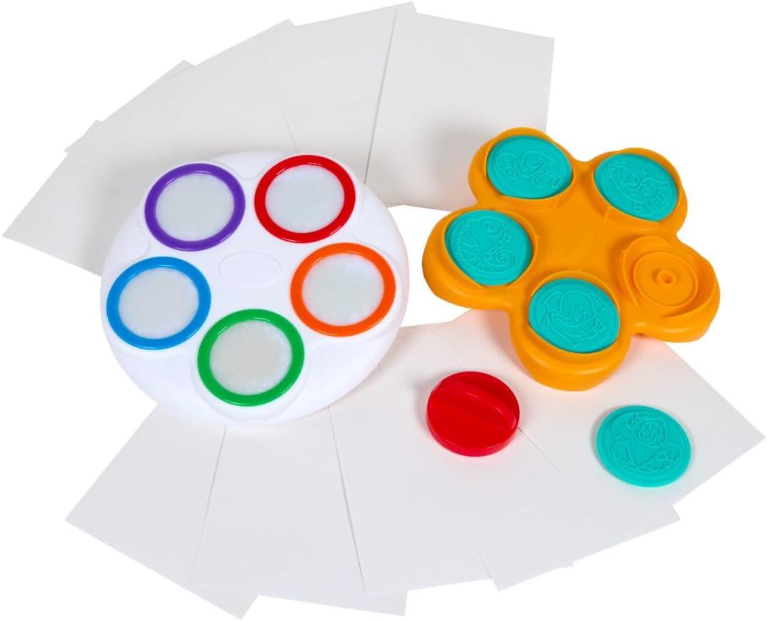 Crayola Color Wonder Mess Free Fingerpaint & Stamper Kit, Safari Stamps for Kids, Color Reveal Ink, Toddler Activity, Gifts, 3+(Fingerpaint & Stamper Kit)