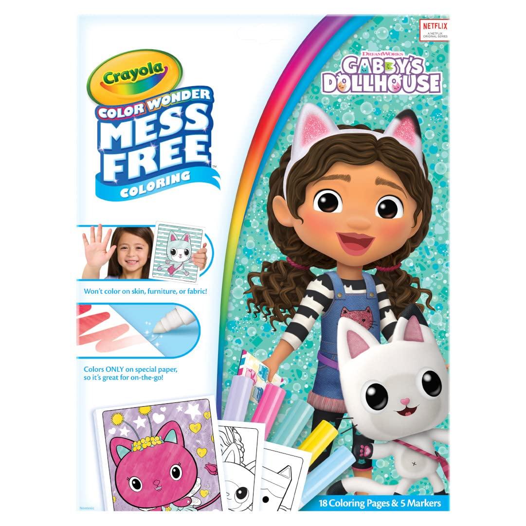 Crayola Gabbys Dollhouse Color Wonder Activity Set, Mess Free Coloring Pages for Toddlers, No Mess Activity, Toys & Gifts for Kids