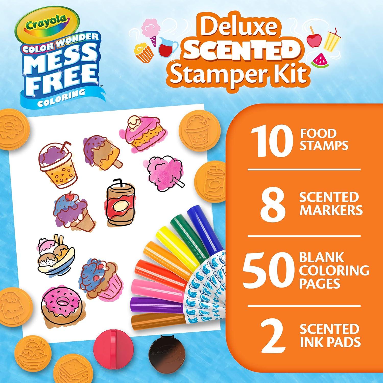 Crayola Color Wonder Mess Free Coloring Set, 50 Blank Coloring Pages, Scented Color Wonder Stamps and Markers, Refill Set