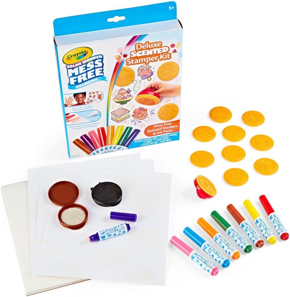 Crayola Color Wonder Mess Free Coloring Set, 50 Blank Coloring Pages, Scented Color Wonder Stamps and Markers, Refill Set