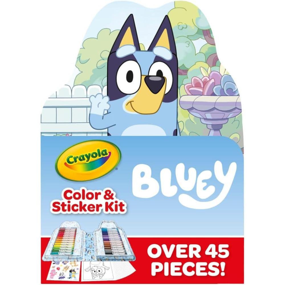 Crayola Color Wonder Bluey Activity Kit, Mess Free Coloring for Toddlers, Holiday & Christmas Gifts for Kids, Art Set for Kids, Plane Essential, Bluey Toys, 3+(Art Kit  Bluey)