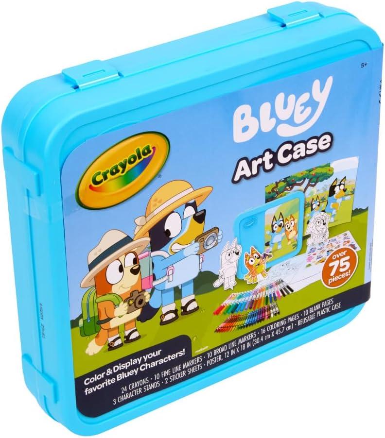 Crayola Color Wonder Bluey Activity Kit, Mess Free Coloring for Toddlers, Holiday & Christmas Gifts for Kids, Art Set for Kids, Plane Essential, Bluey Toys, 3+(Art Case)