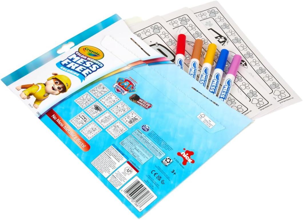 Crayola PAW Patrol Sticker Activity Pad, 12 PAW Patrol Coloring Pages, 100+ Stickers, Travel Activity, PAW Patrol Toys, Toddler Gifts(Metallic)