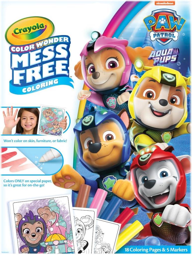 Crayola PAW Patrol Sticker Activity Pad, 12 PAW Patrol Coloring Pages, 100+ Stickers, Travel Activity, PAW Patrol Toys, Toddler Gifts(Multi)