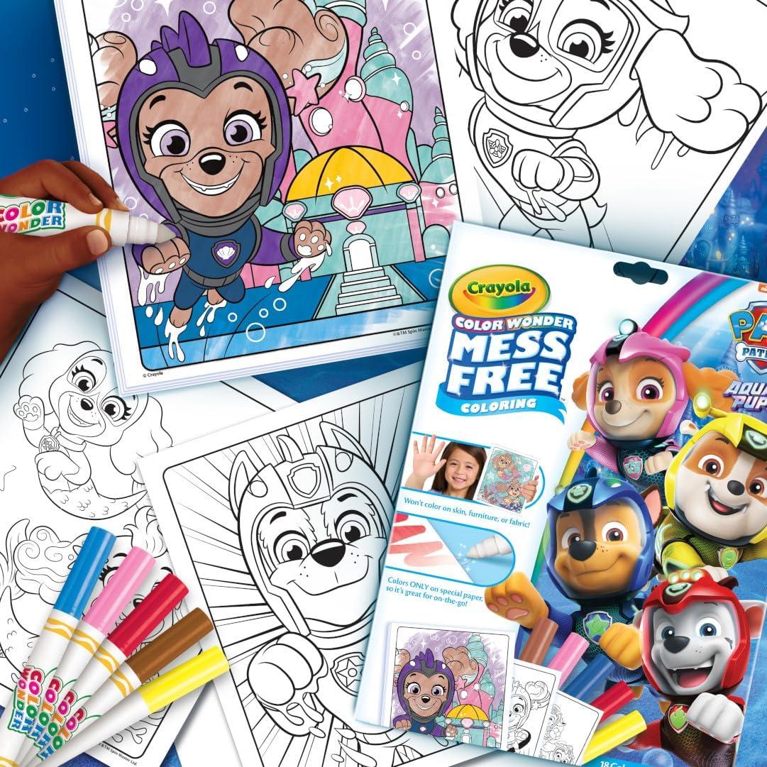 Crayola PAW Patrol Sticker Activity Pad, 12 PAW Patrol Coloring Pages, 100+ Stickers, Travel Activity, PAW Patrol Toys, Toddler Gifts(Multi)