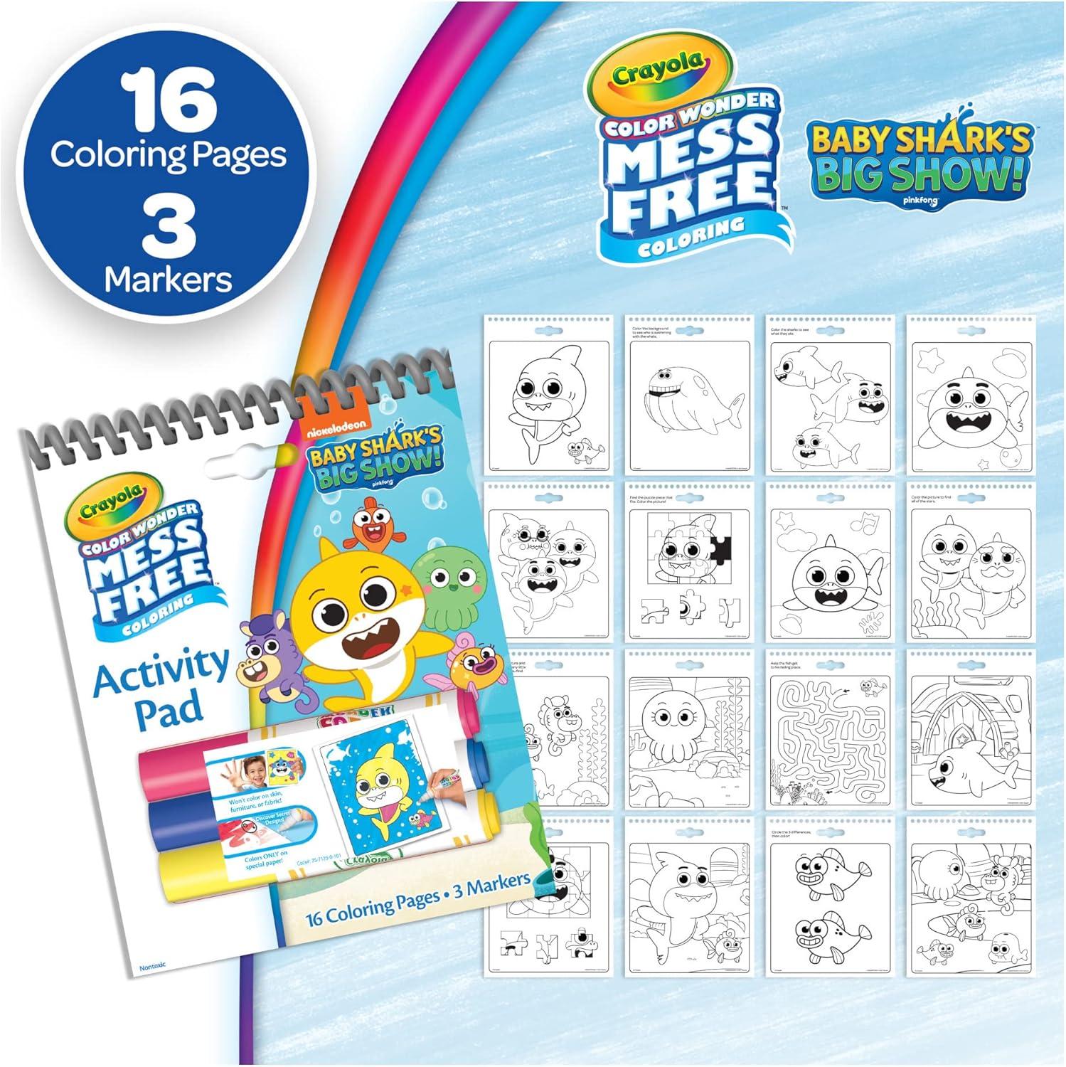 Crayola Nickelodeon Color Wonder Activity Pad Bundle (3 Pack), Toddler Stocking Stuffer, Mess Free Coloring Set for Kids, Holiday & Christmas Gifts for Kids, 3+