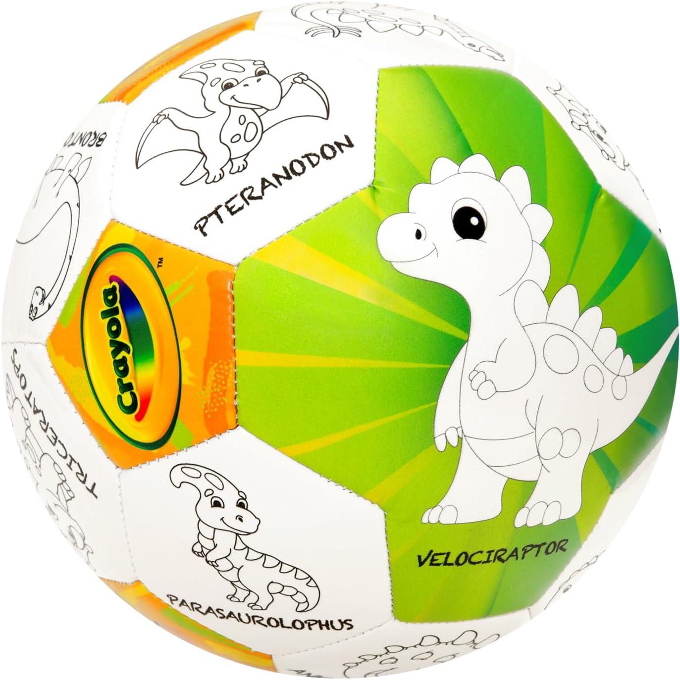 Crayola Official Soccer Ball – Unisex Kids – Multiplication Box Size 3(Dinosaur)