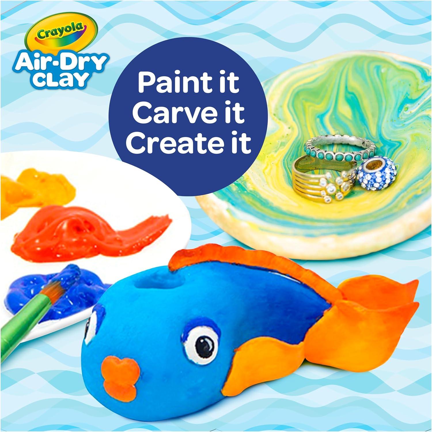 Crayola Air Dry Clay (5lbs), Teacher Supplies, Natural White Modeling Clay for Kids, Sculpting Material, Bulk Craft Supplies for Art Classrooms(4)