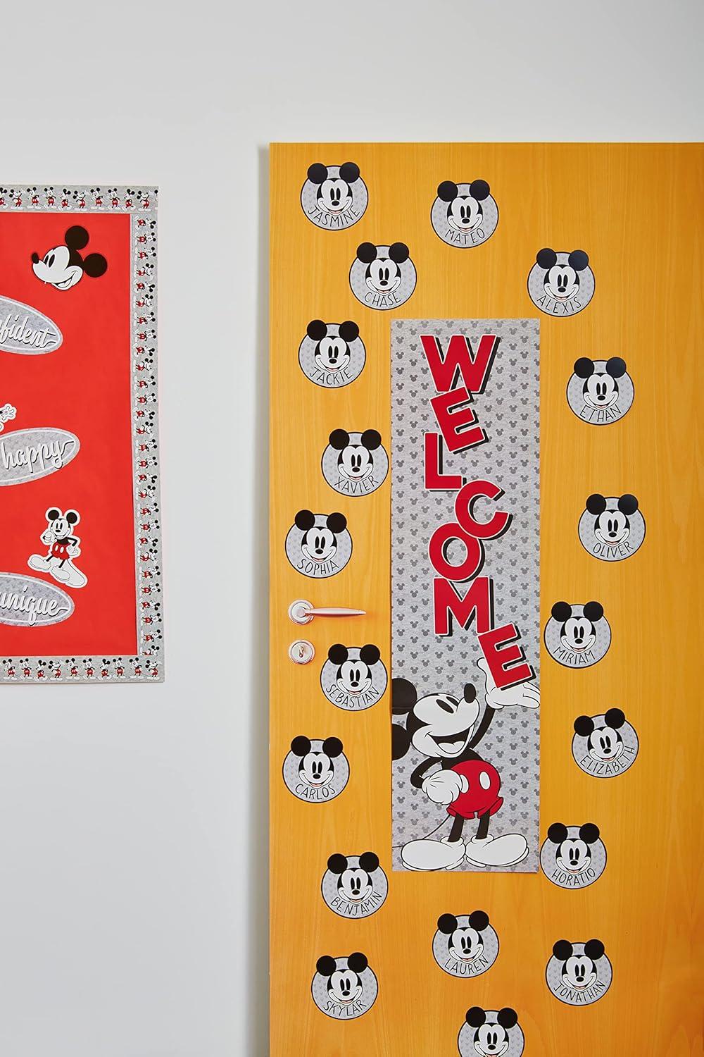 Eureka Crayola Crayons Paper Cut-Out Classroom Decorations for Teachers, 36 Pieces(Retro Mickey Mouse)