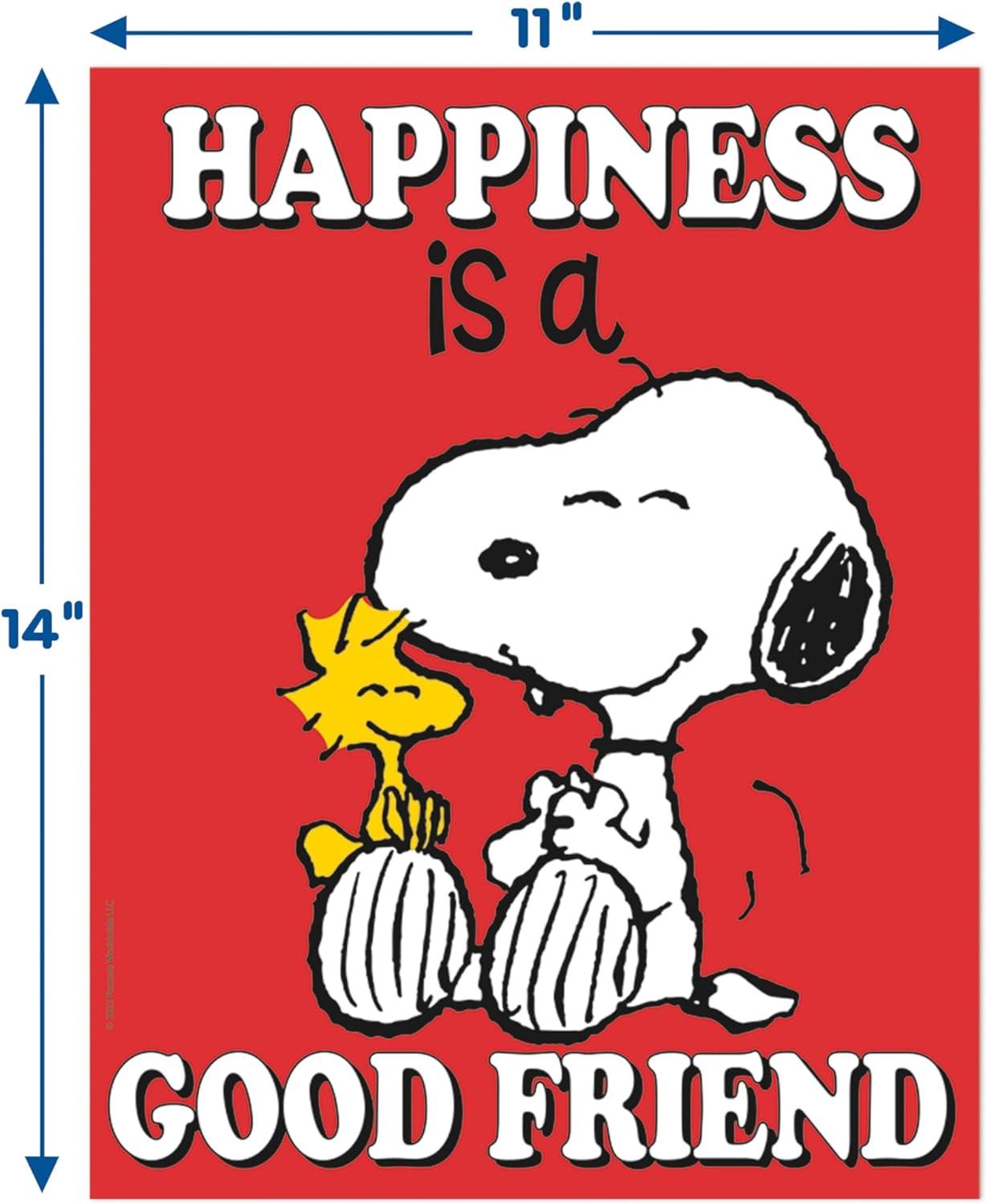 Eureka Crayola Colors of Kindness Mini Classroom Poster Set for Teachers, 11″ x 14″, 8 Pieces(Peanuts)