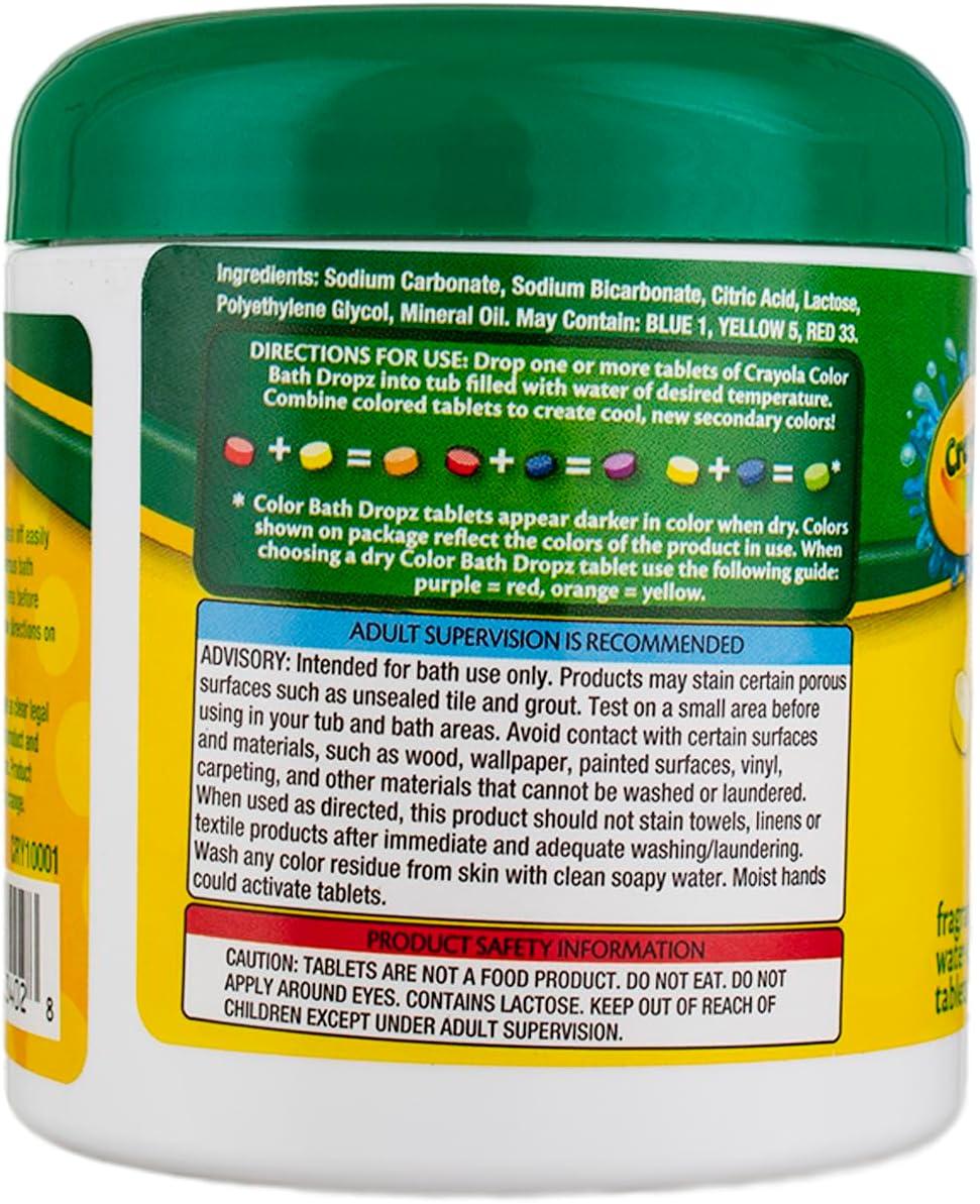 Crayola Bath Dropz 3.59 oz 60 Tablets (Pack of 2)(60 Count (Pack of 1))