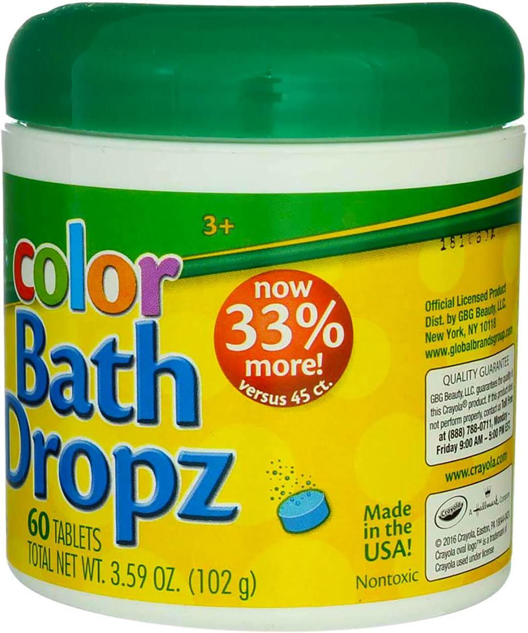 Crayola Bath Dropz 3.59 oz 60 Tablets (Pack of 2)(60 Count (Pack of 1))