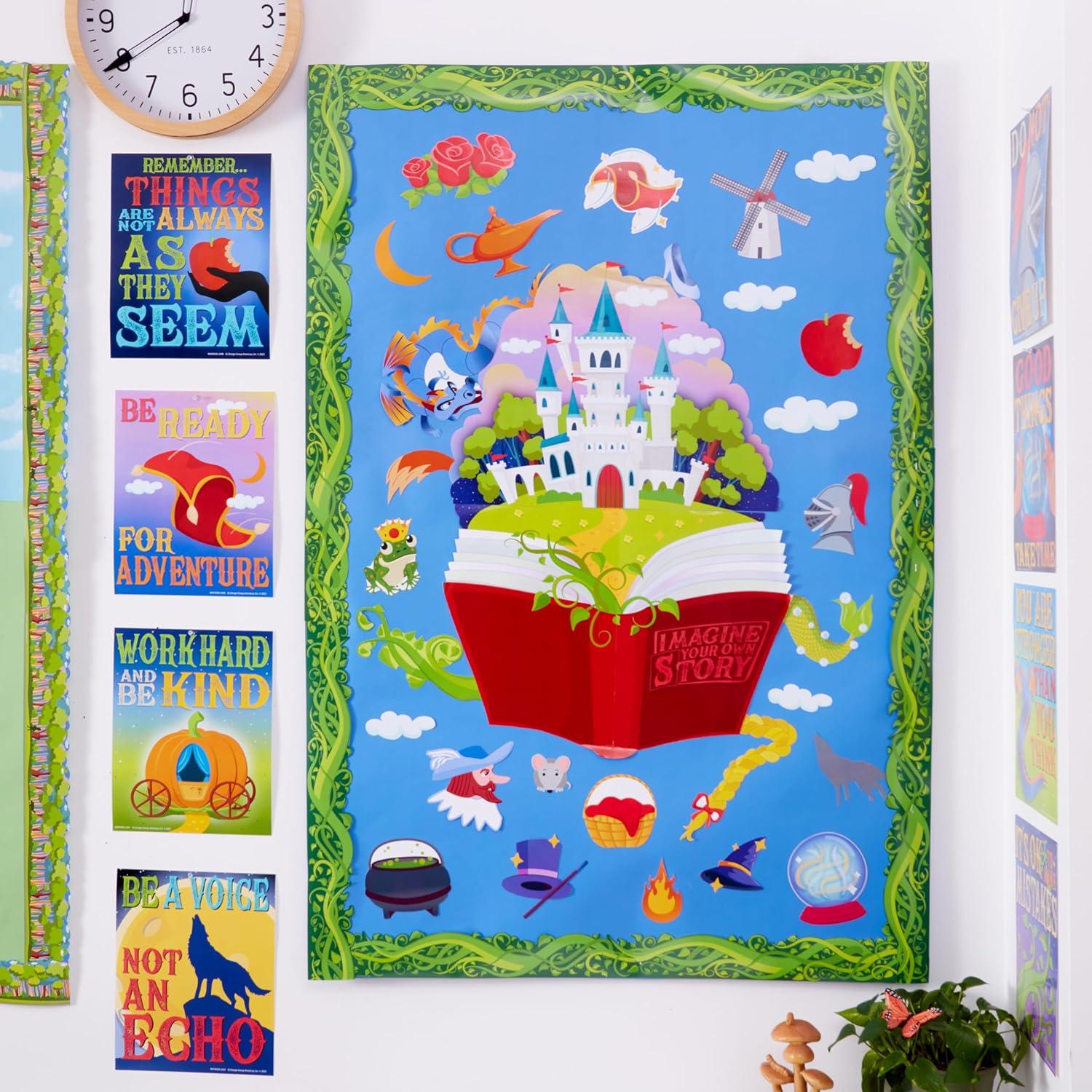Eureka Crayola Colors of Kindness Mini Classroom Poster Set for Teachers, 11″ x 14″, 8 Pieces(Once Upon a Dream)