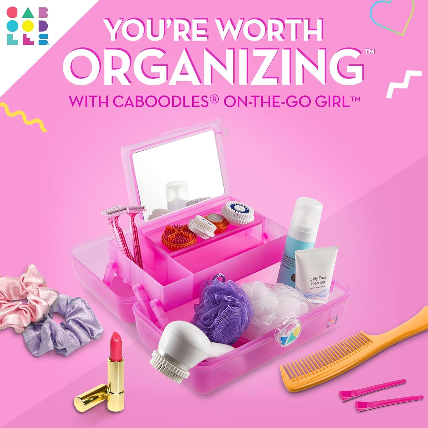 Caboodles On-The-Go-Girl Case(Hot Pink Jelly Sparkle)
