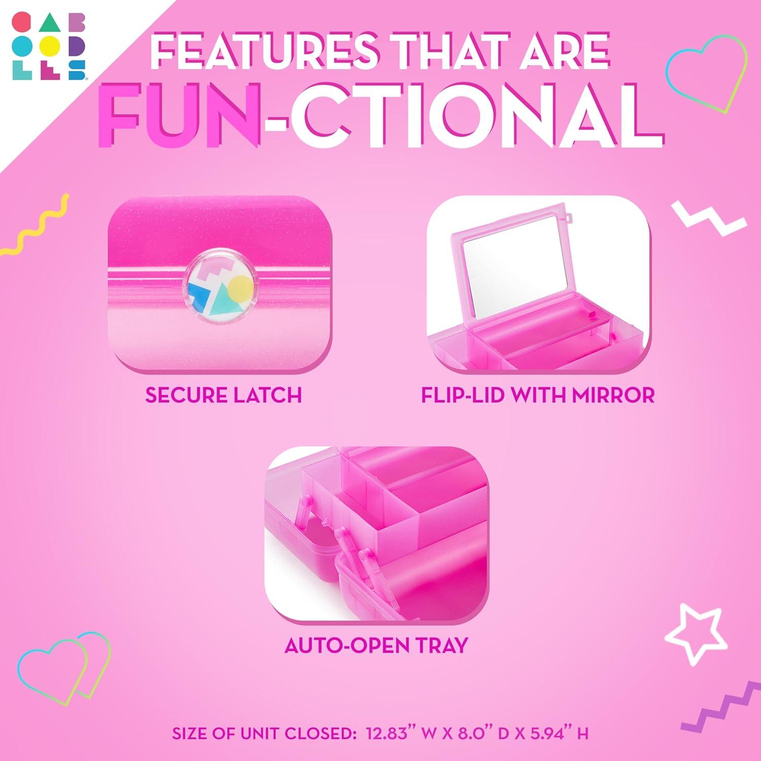 Caboodles On-The-Go-Girl Case(Hot Pink Jelly Sparkle)