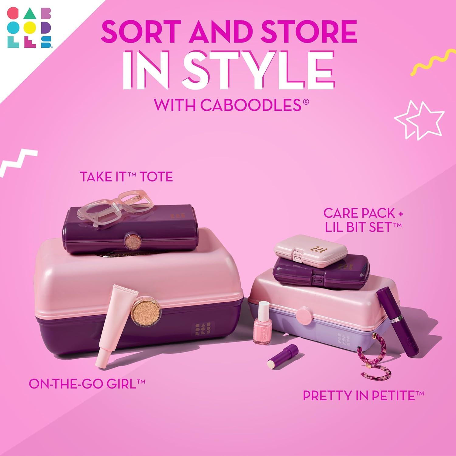 Caboodles On-The-Go-Girl Case(Hot Pink Jelly Sparkle)