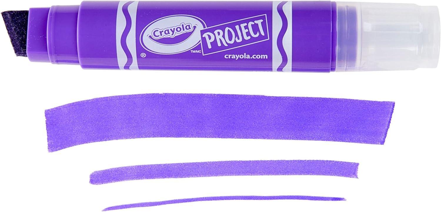 Crayola XL Poster Markers, Assorted Classic Colors, School Supplies, 4 Count(Brights)