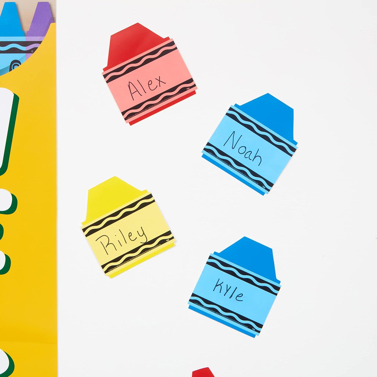 Eureka Crayola Crayons Paper Cut-Out Classroom Decorations for Teachers, 36 Pieces(Crayola Crayons)