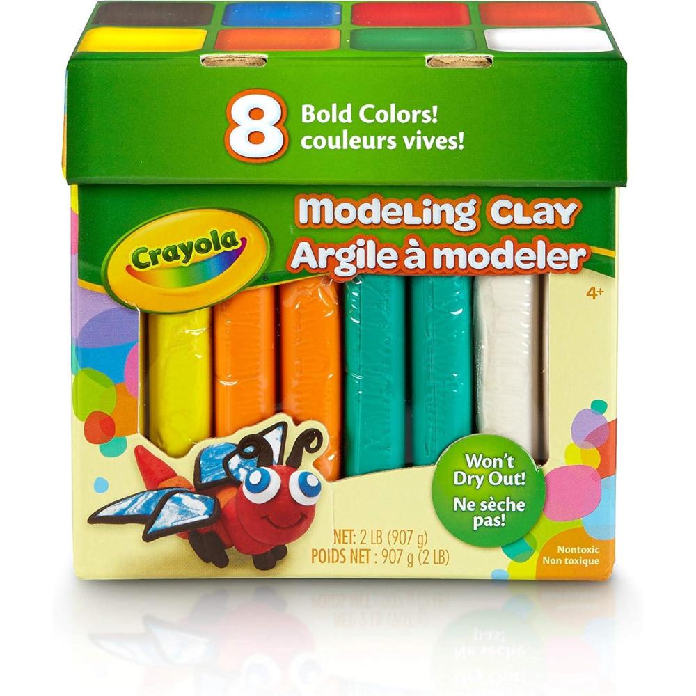 Crayola Modeling Clay in Bold Colors, 2lbs, Gift for Kids, Ages 4 & Up(Modeling Clay)