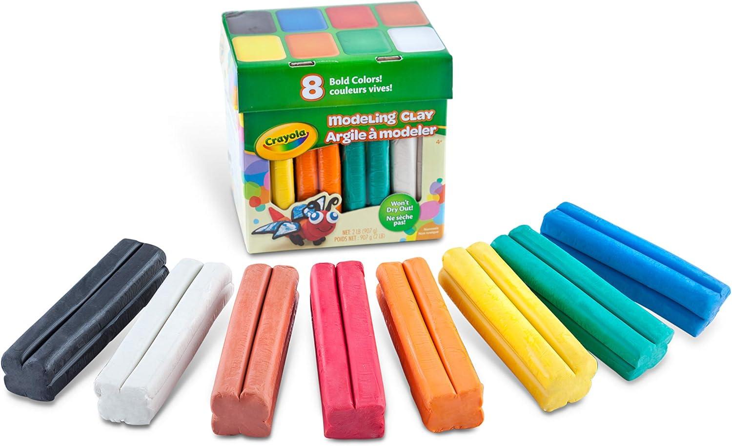 Crayola Modeling Clay in Bold Colors, 2lbs, Gift for Kids, Ages 4 & Up(Modeling Clay)