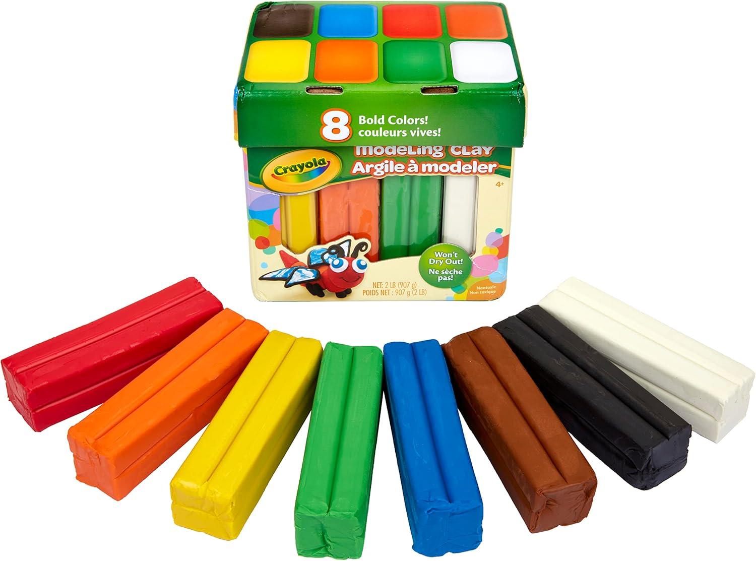 Crayola Modeling Clay in Bold Colors, 2lbs, Gift for Kids, Ages 4 & Up(Modeling Clay)