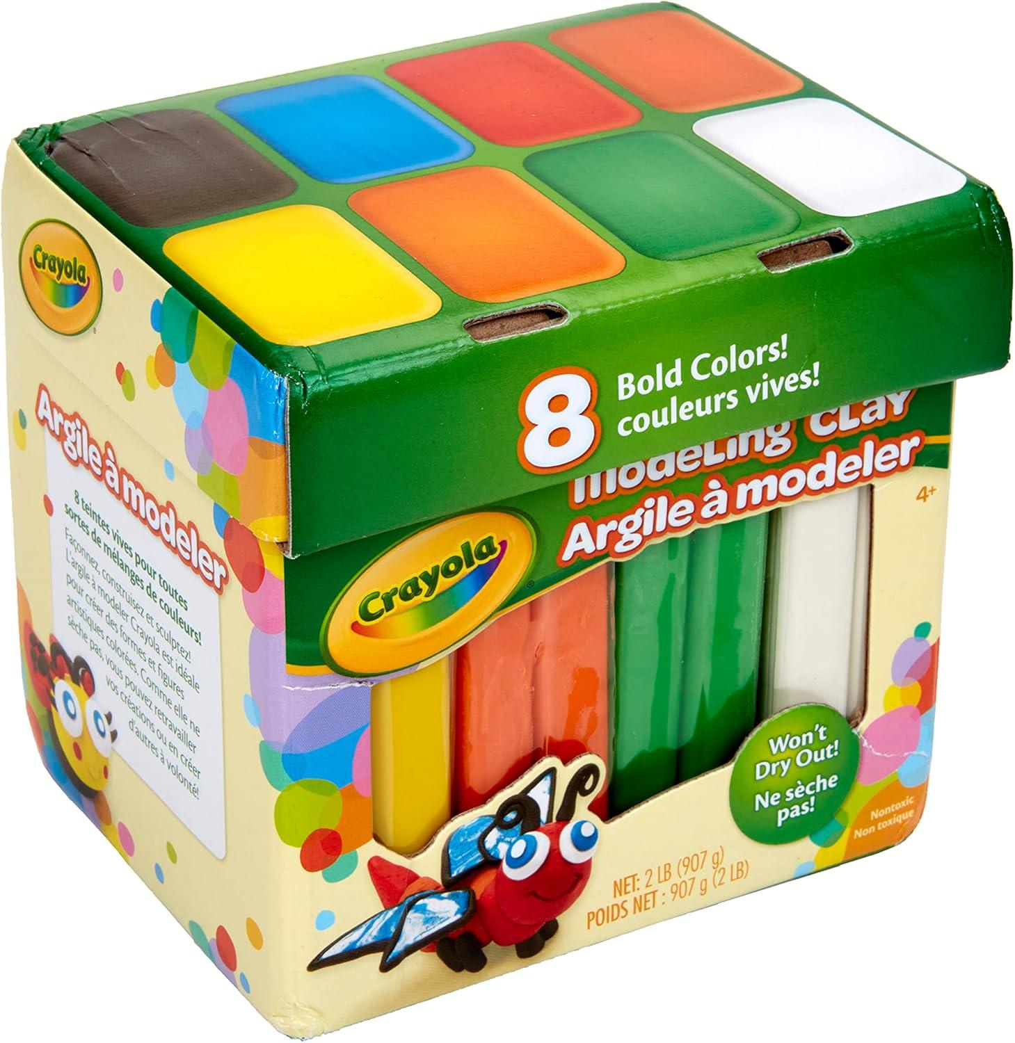 Crayola Modeling Clay in Bold Colors, 2lbs, Gift for Kids, Ages 4 & Up(Modeling Clay)