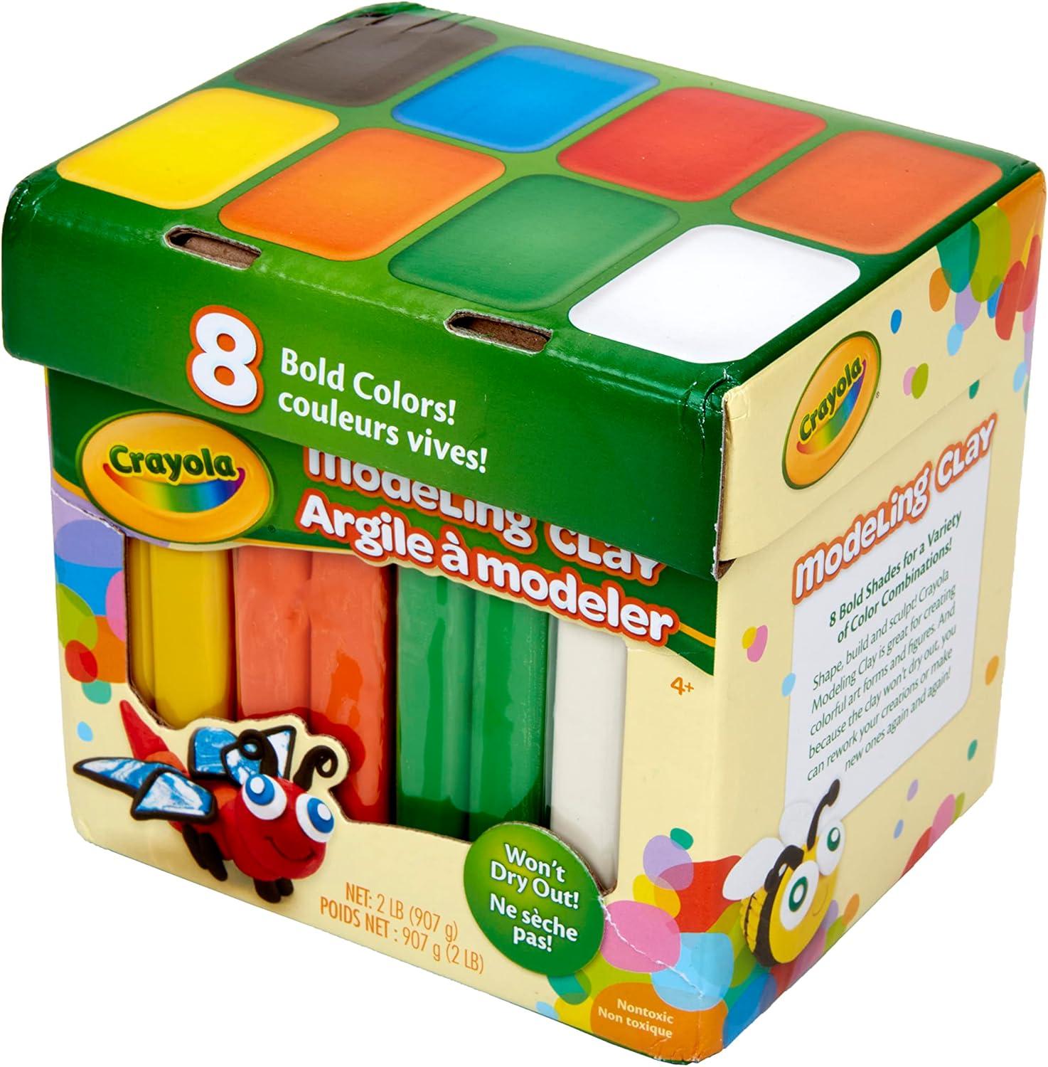 Crayola Modeling Clay in Bold Colors, 2lbs, Gift for Kids, Ages 4 & Up(Modeling Clay)