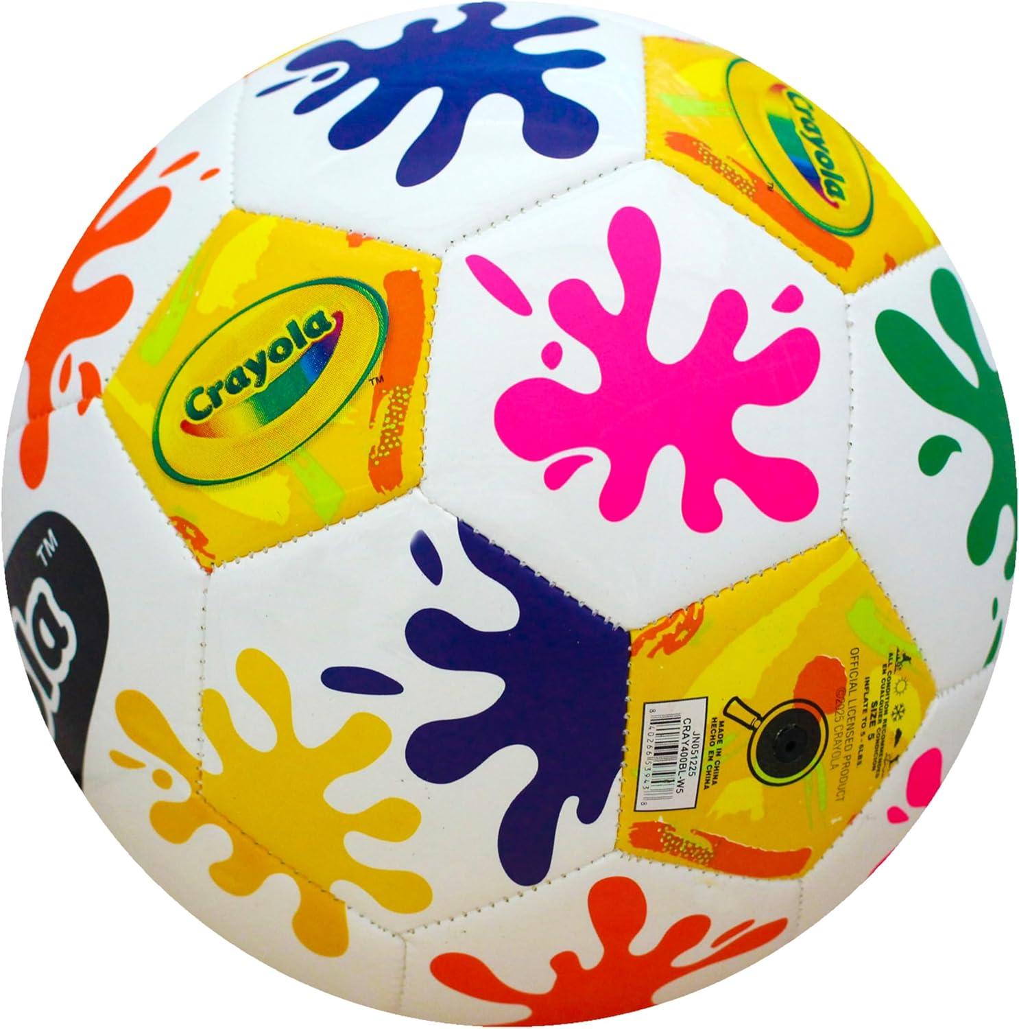 Crayola Official Soccer Ball – Unisex Kids – Multiplication Box Size 3(Ink Splash)