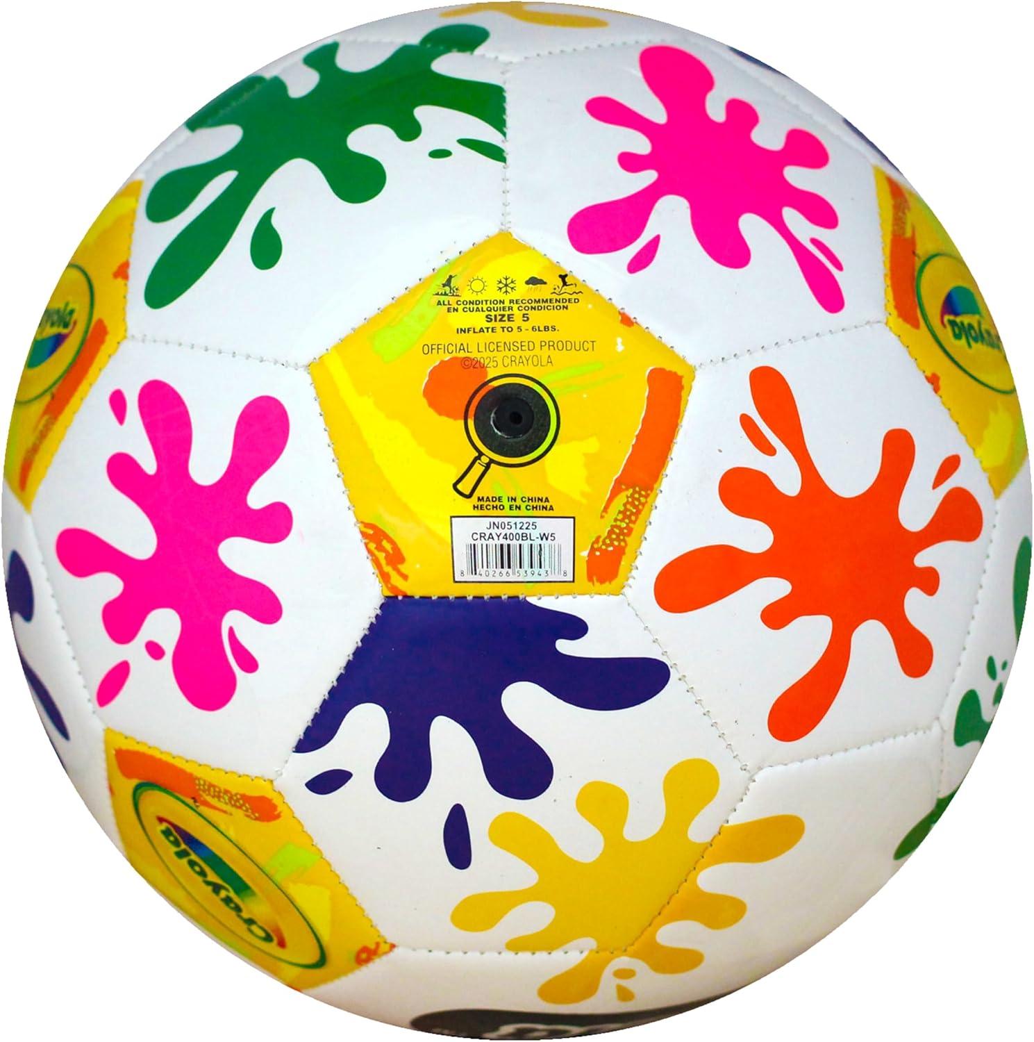 Crayola Official Soccer Ball – Unisex Kids – Multiplication Box Size 3(Ink Splash)